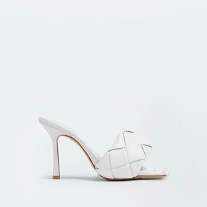Bottega Veneta Lido Mule - White - Woman - 6 - 36